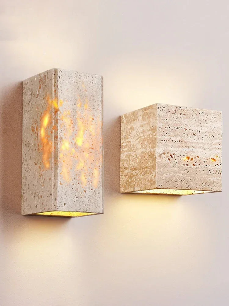 Homio Decor Siena Travertine Wall Sconce