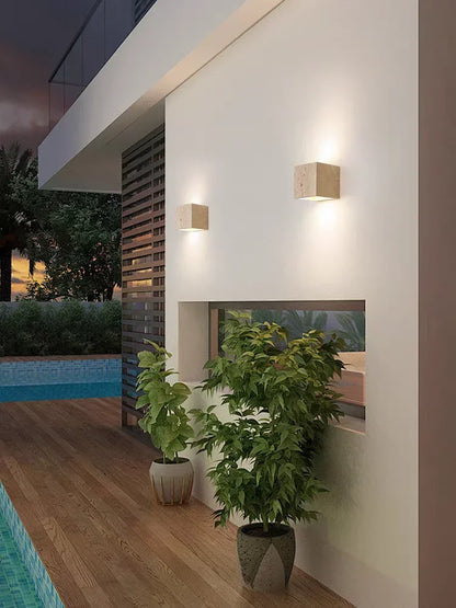 Homio Decor Siena Travertine Wall Sconce