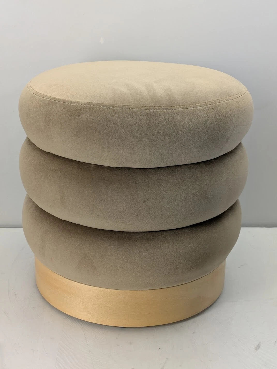 Homio Decor Suede Curve Ottoman