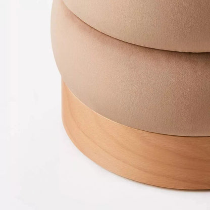 Homio Decor Suede Curve Ottoman