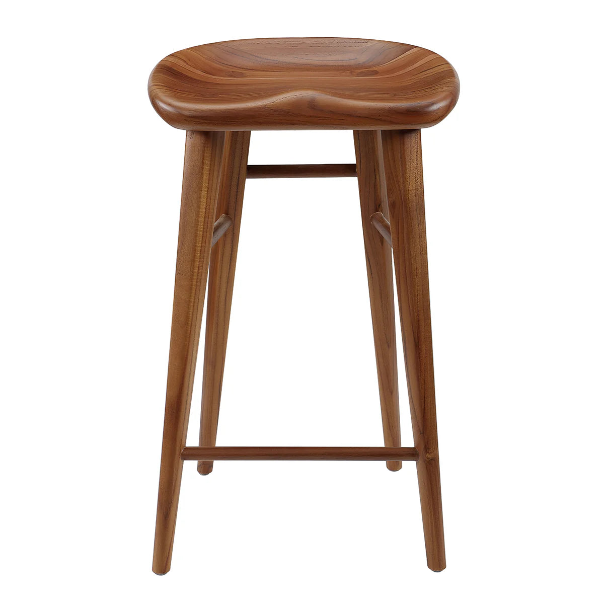 Homio Decor Teak Taburete Counter Stool