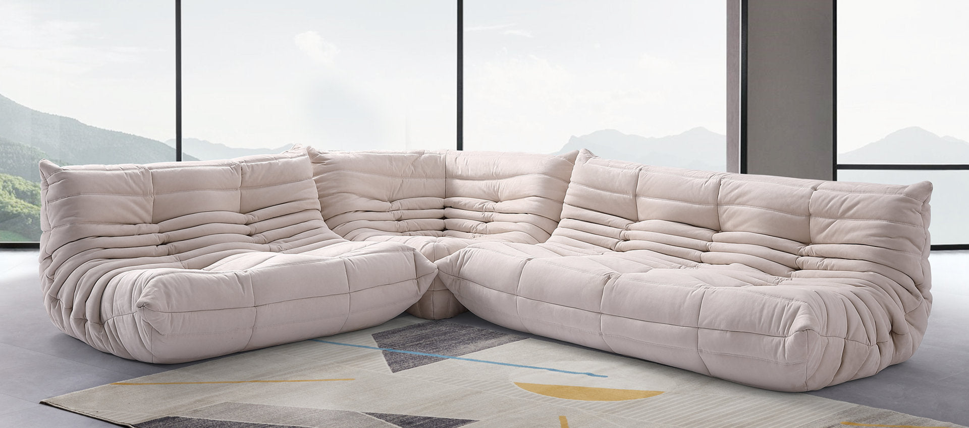 Homio Decor Togo Sofa (Alcantara)
