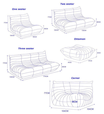 Homio Decor Togo Sofa Boucle