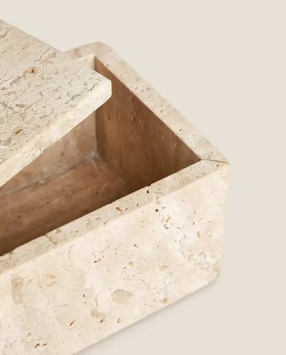 travertine storage box homio decor