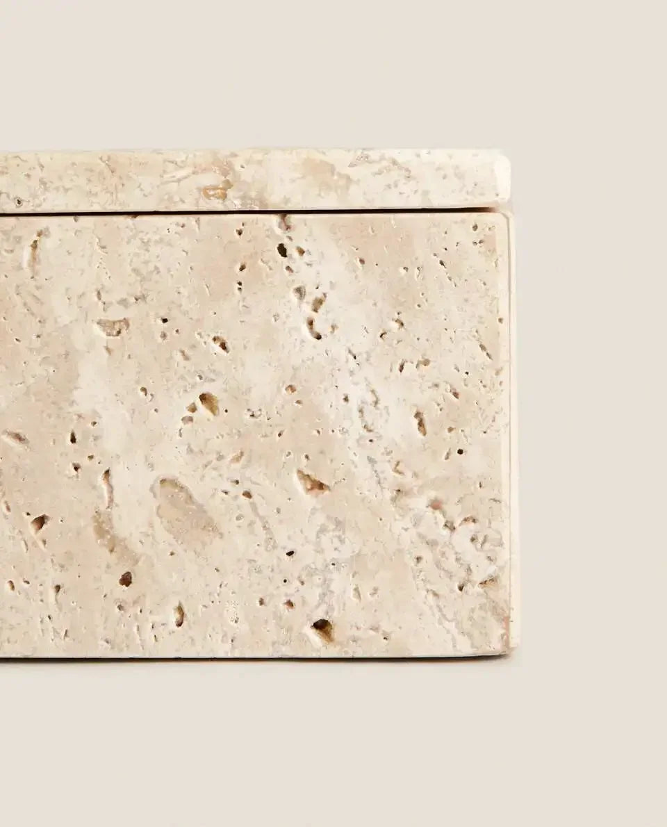 travertine storage box homio decor