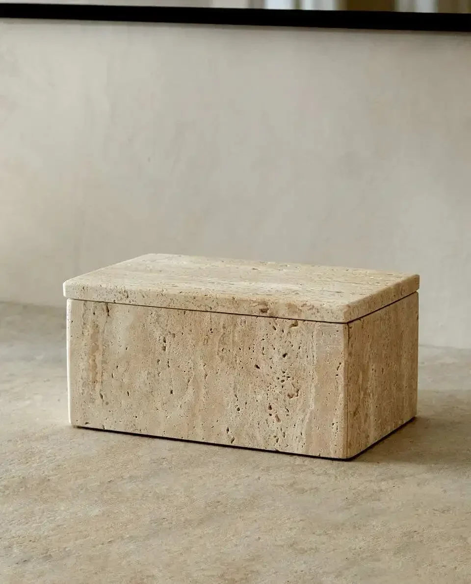 travertine storage box homio decr