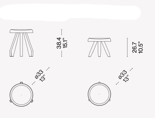 Homio Decor Tripodé Stool