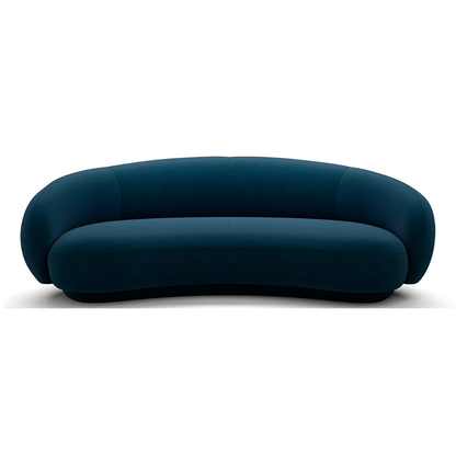 Homio Decor Velvet Curved Sofa