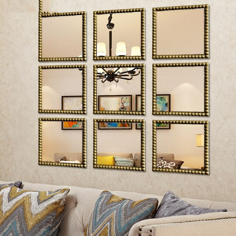 Homio Decor Wall Decor 1 Piece / 40x40cm Luxury Square Decorative Mirror