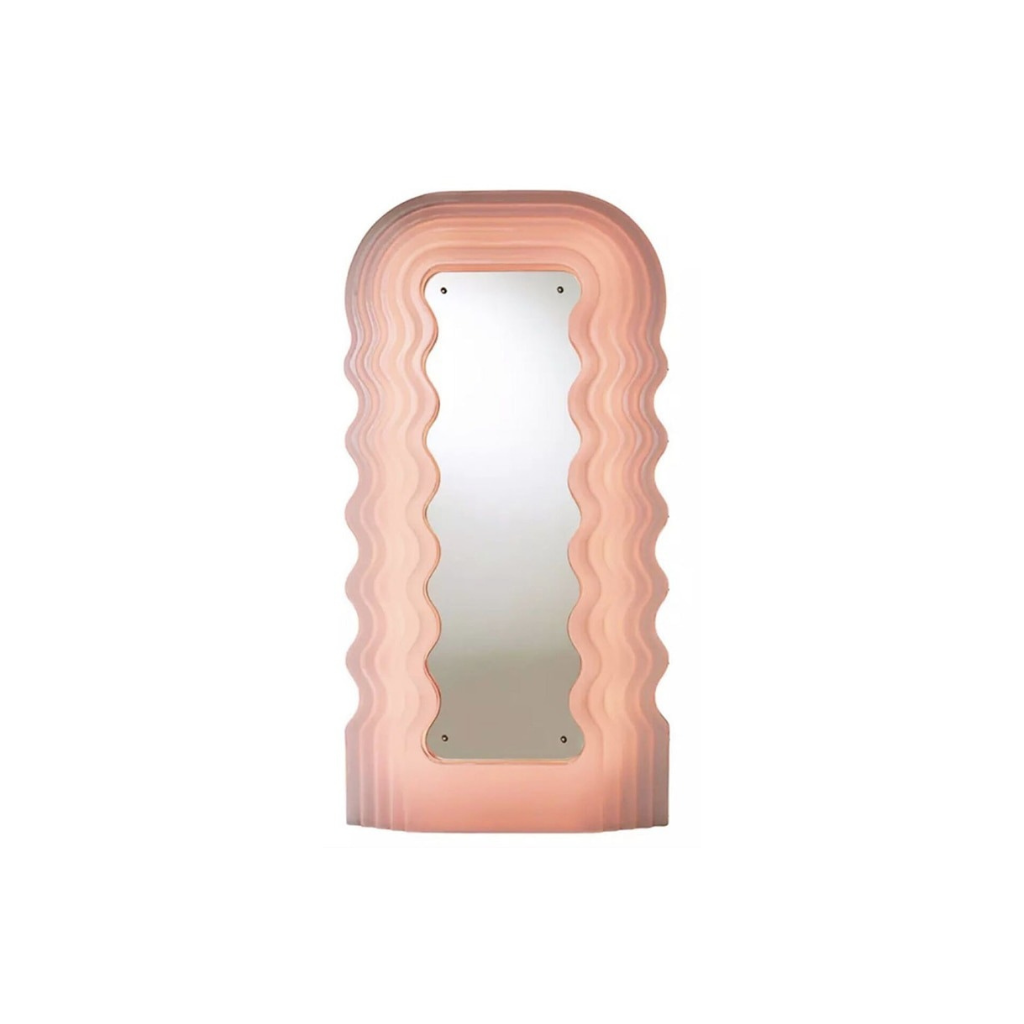 Homio Decor Wall Decor Baby Pink / 175cm Wavy Vanity Mirror with LED Light