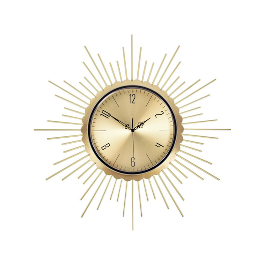 Homio Decor Wall Decor European Golden Sun Wall Clock