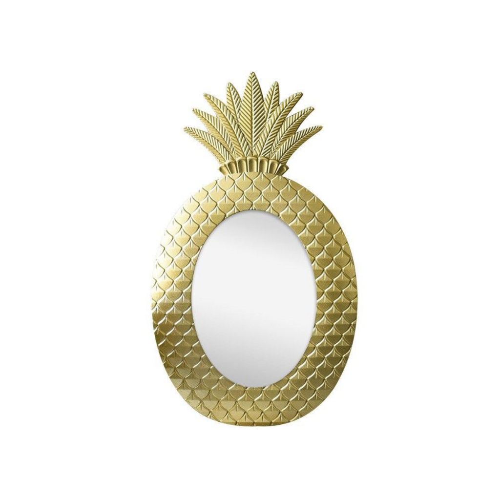 Homio Decor Wall Decor Golden Gold Pineapple Decorative Mirror