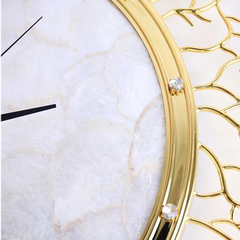 Homio Decor Wall Decor Luxury Golden Round Wall Clock