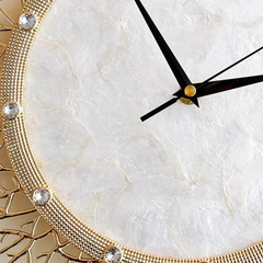 Homio Decor Wall Decor Luxury Golden Round Wall Clock