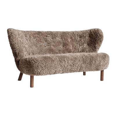 Genuine Sheepskin Sofa (Frosty Brown) - Homio Decor