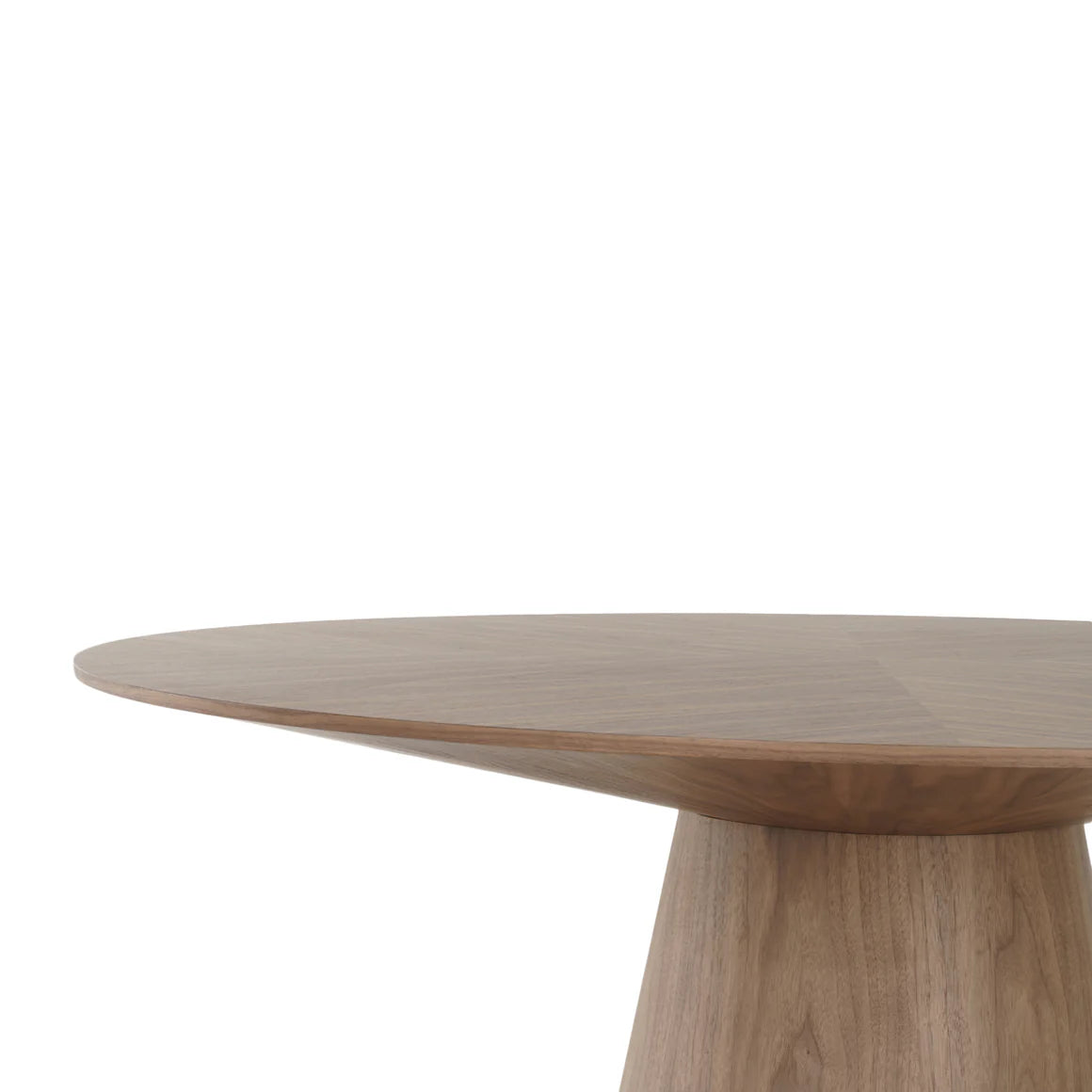 Homio Decor Walnut Round Table