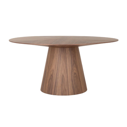 Homio Decor Walnut Round Table