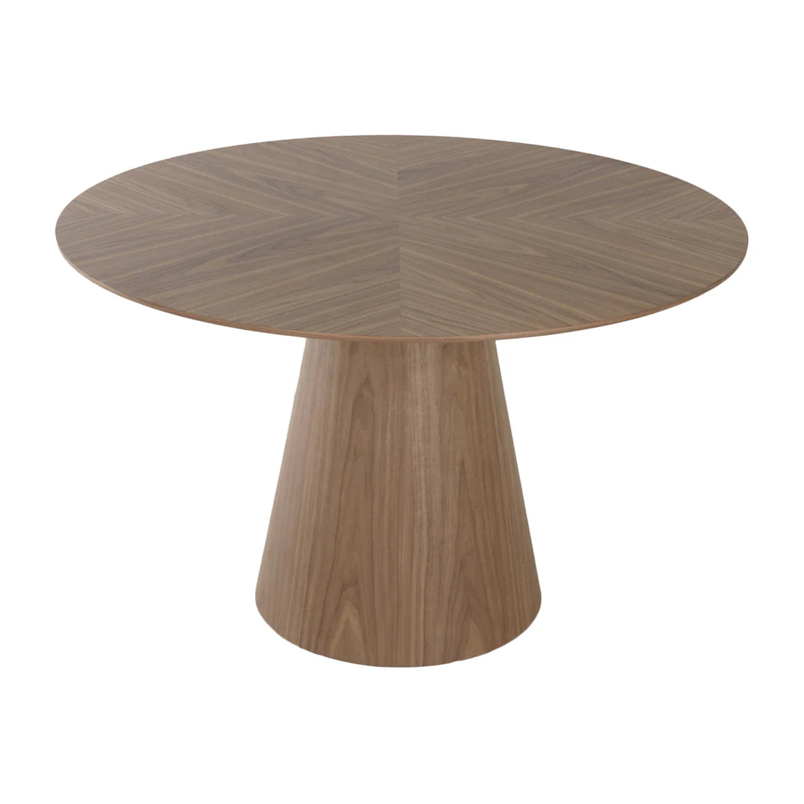 Homio Decor Walnut Round Table