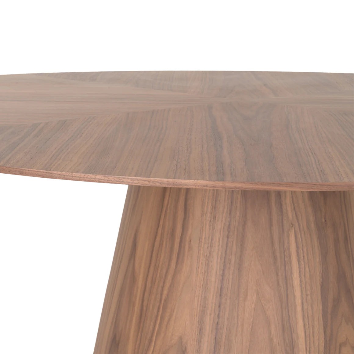 Homio Decor Walnut Round Table