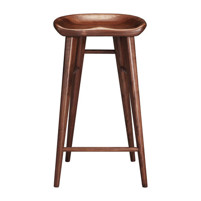 Homio Decor Walnut Taburete Counter Stool