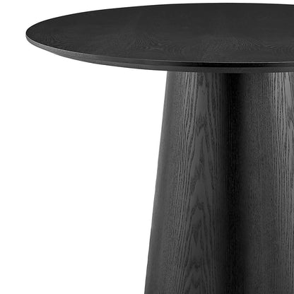 Homio Decor Walnut Wood Round Table