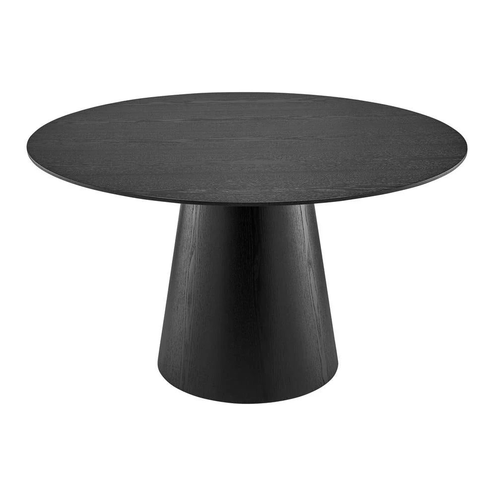 Homio Decor Walnut Wood Round Table