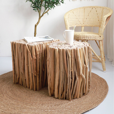 Homio Decor Wooden Coffee Table