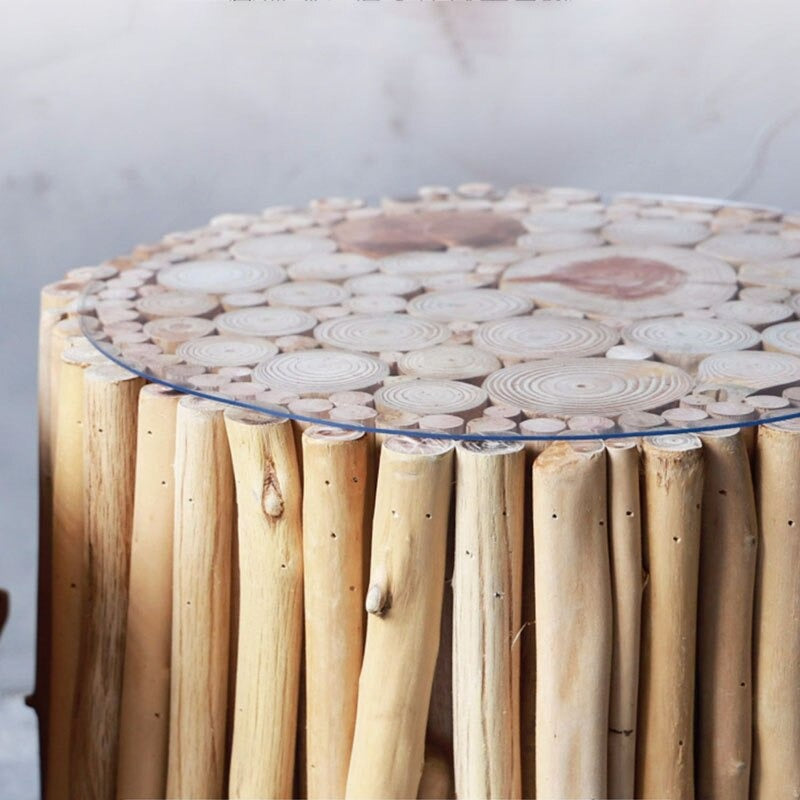 Homio Decor Wooden Coffee Table